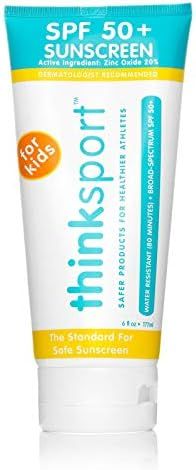 Thinksport Kids SPF 50+ Mineral Sunscreen – Safe, Natural Sunblock for Children - Water Resista... | Amazon (US)