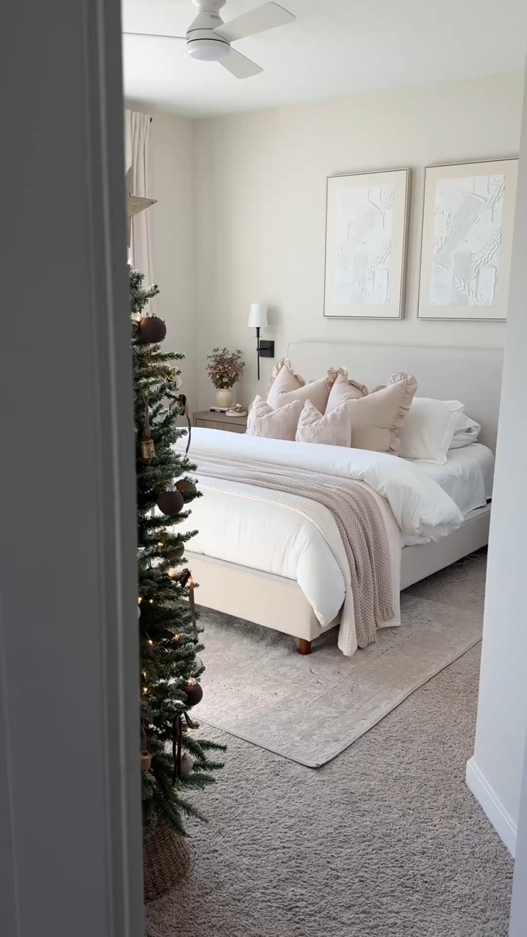 neutral holiday bedding ☁️

#LTKHoliday #LTKHome