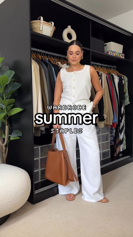 My wardrobe summer staples 

1. Linen Co-Ord
2. Minimal Sandals
3. Sundress
4. Linen Shirt
5. White Trousers  
6. Sunglasses
7. Straw Bag
8. White T-Shirt
9. Slip On Sandals
10. Graphic T-Shirt
11. Smock Dress

#LTKuk #LTKeurope #LTKsummer