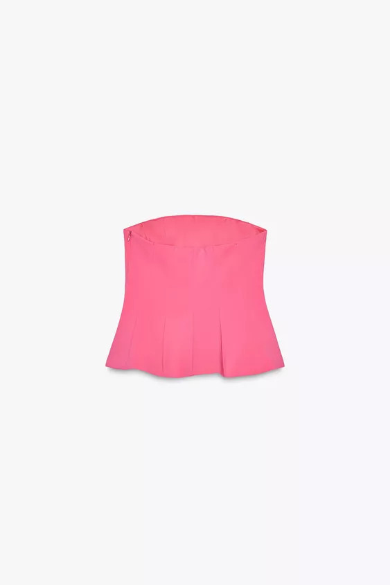 PEPLUM BANDEAU TOP | Zara US