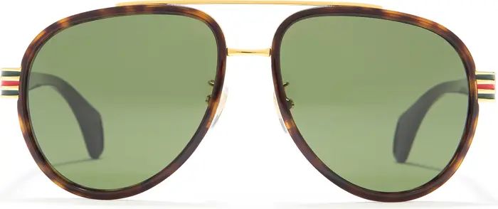 Gucci 58mm Aviator Sunglasses | Nordstromrack | Nordstrom Rack
