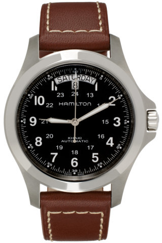 Black & Brown King Auto Watch | SSENSE