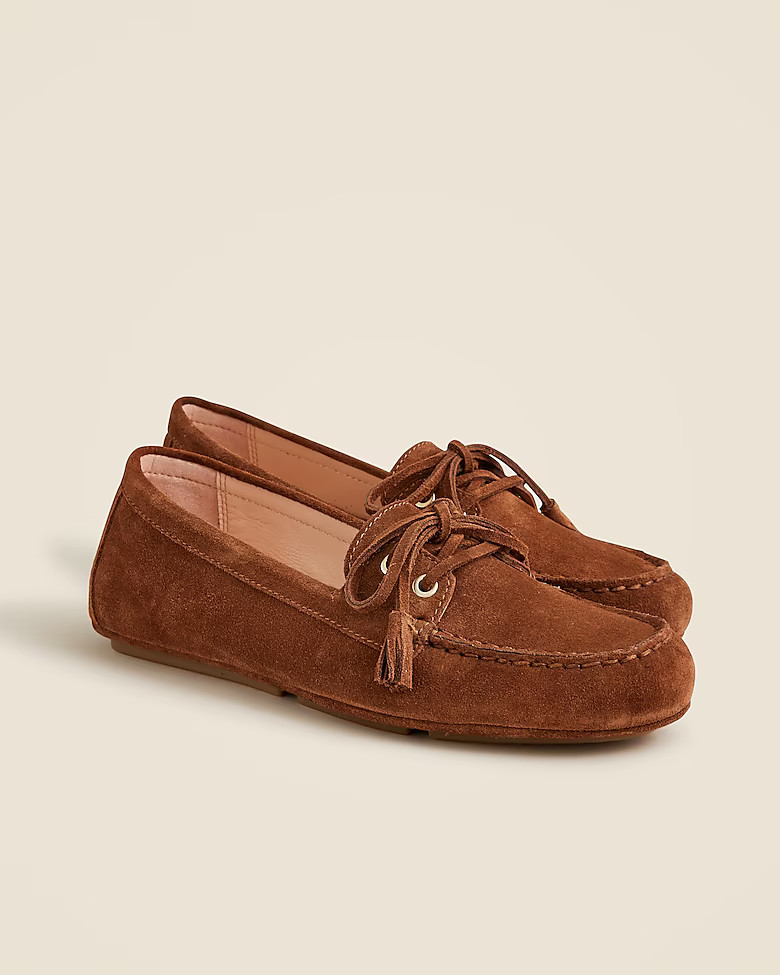 Driving loafers in suede | J. Crew US