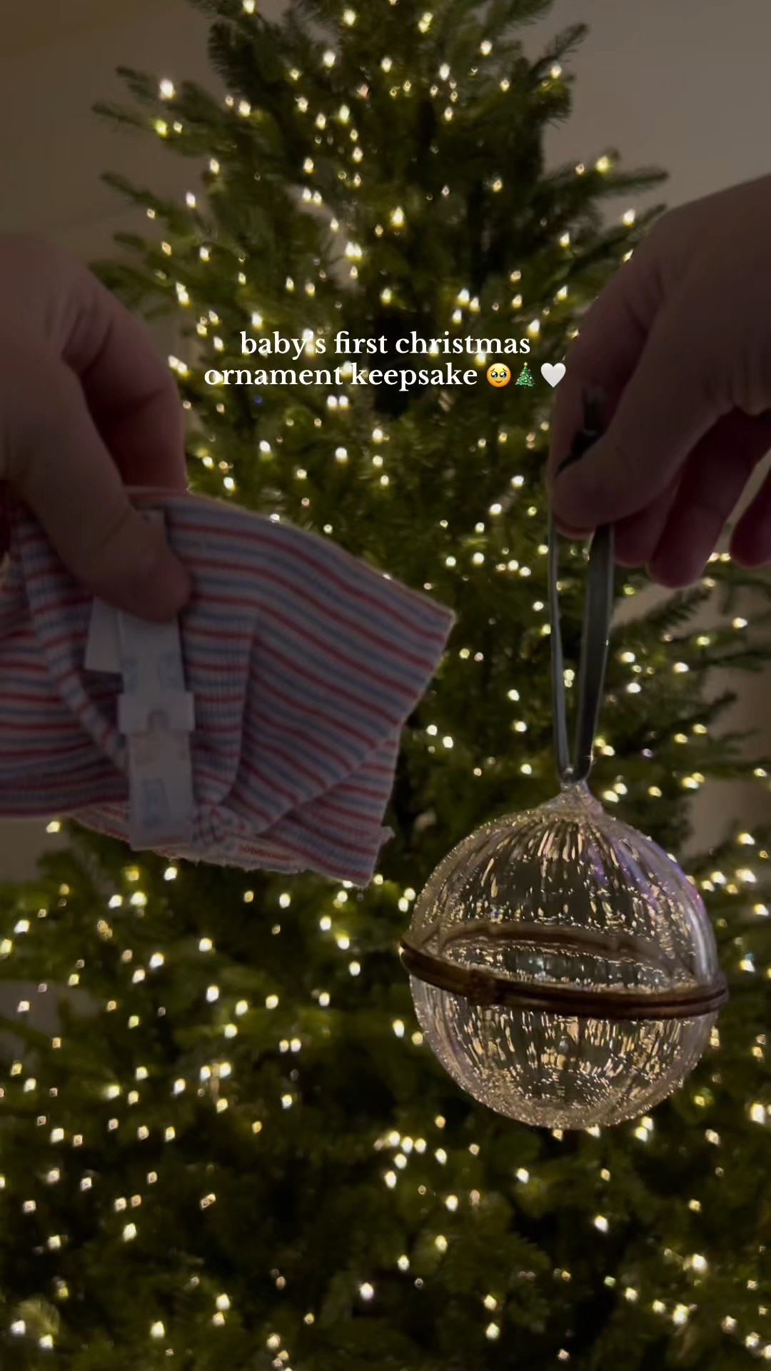 this is the most perfect way to display your baby’s hospital hat & band. all you’ll need in addition is this perfect $8 ornament from target! ⭐️ 

& truthfully, I’ll be doing this with Bellamy’s hat + band too - so this is perfect even if your kiddo is older 🫶🏻

#babysfirstchristmas #2025baby #babykeepsake #christmaskeepsake #motherhood 

#LTKKids #LTKHoliday #LTKBaby
