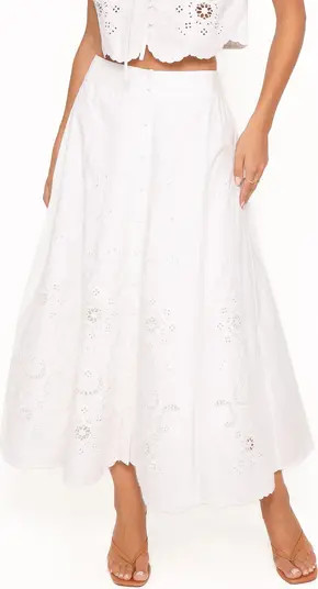 Petal & Pup Kye Cotton Midi Skirt | Nordstrom | Nordstrom