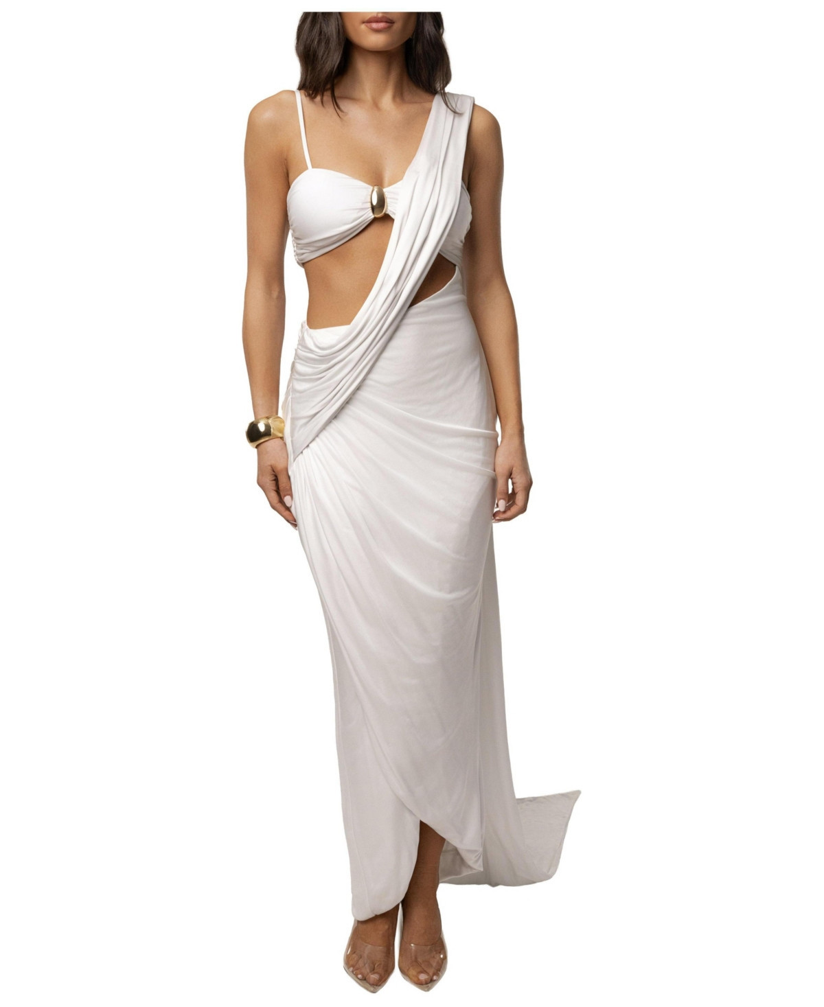 Jluxlabel Women's Love And Legacy Draped Dress - Ivory | Macy's