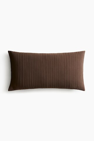 H & M - Quilted cotton cushion cover - Dark Brown | H&M (UK, MY, IN, SG, PH, TW, HK)