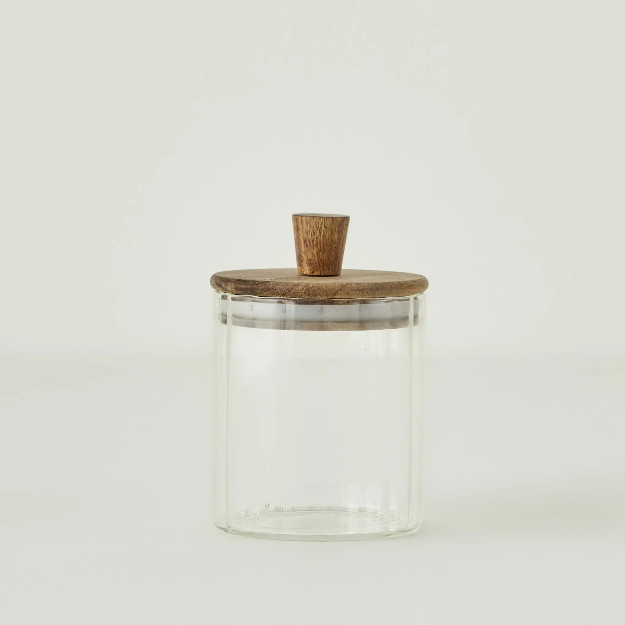 Beatrice Glass Storage Jar with Wooden Lid - Bella Maison | Bella Maison USA