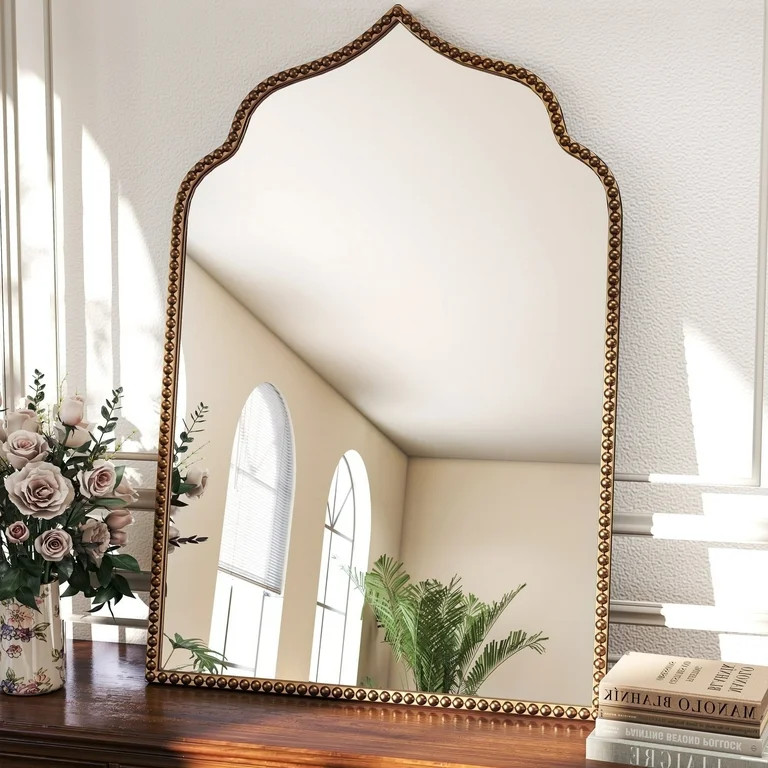 Goosiay Arched Mirror for Wall, 20" x 30" Vintage Bathroom Mirror, Wall Mirror for Living Room, B... | Walmart (US)