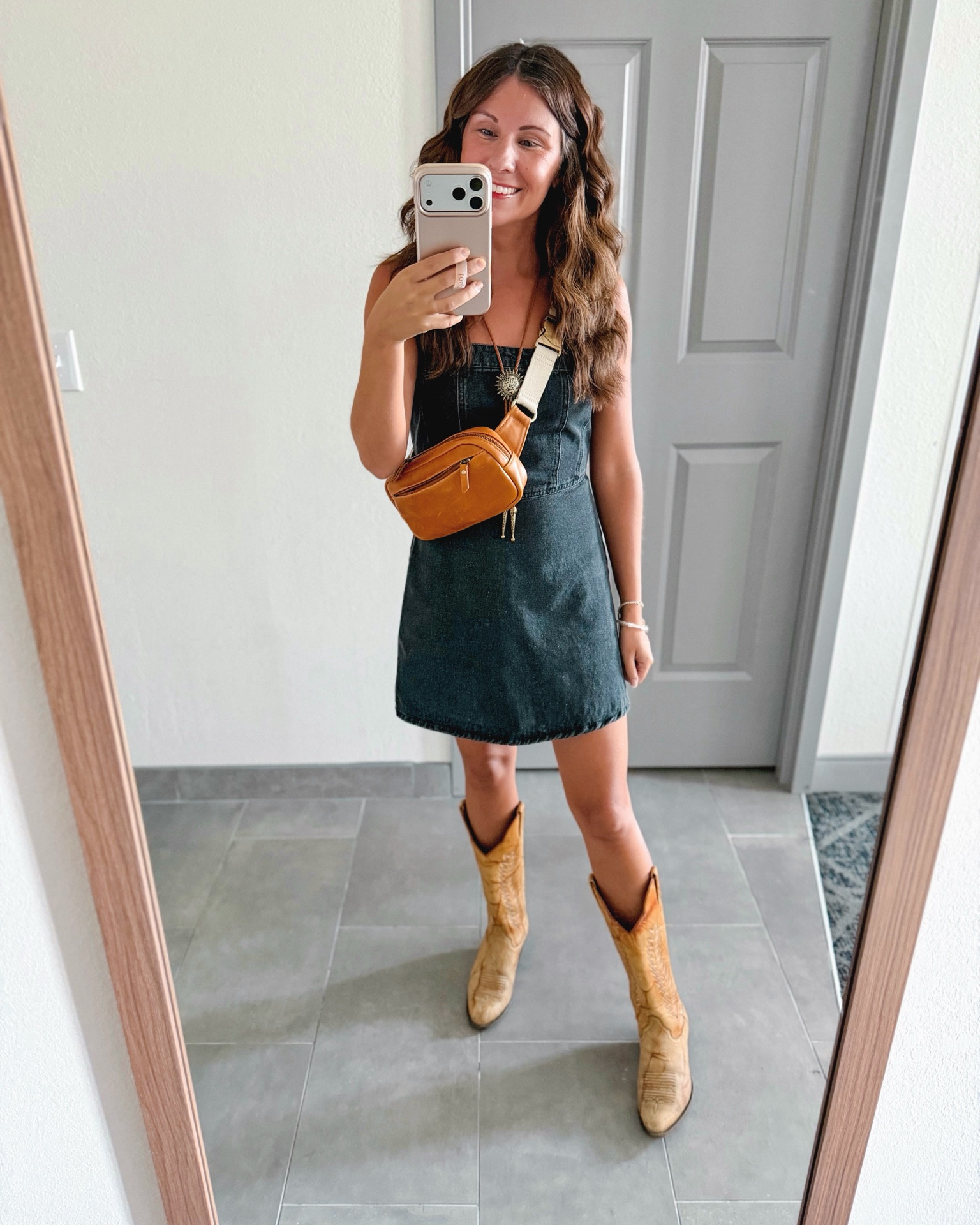 Tim McGraw Concert outfit 🤠👢🎵 

Xs in my denim dress! My boots are secondhand from eBay—linked similar.

#LTKPetite #LTKootd #LTKgrwm