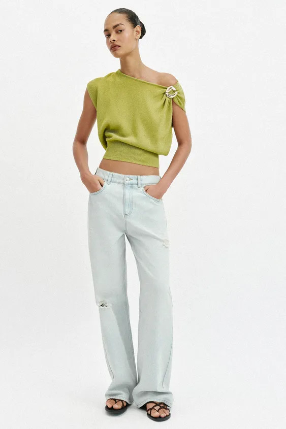 TRIM KNIT TOP | Zara US