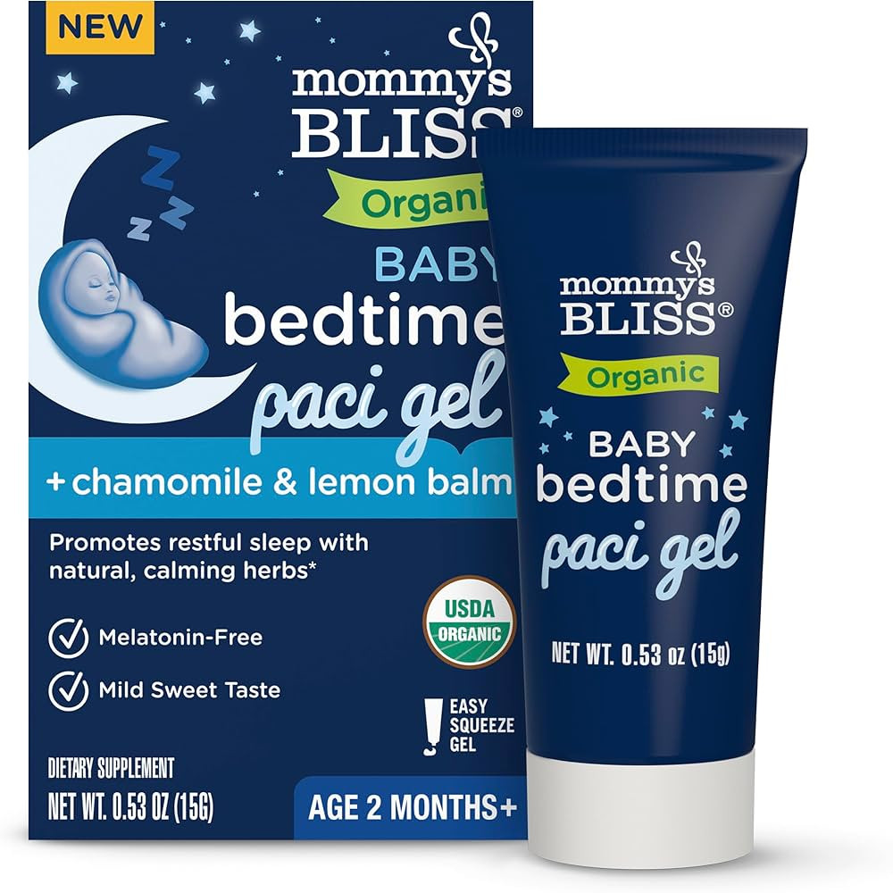 Mommy's Bliss Organic Baby Bedtime Paci Gel, Promotes Restful Sleep*, Melatonin Free, Age 2 Month... | Amazon (US)