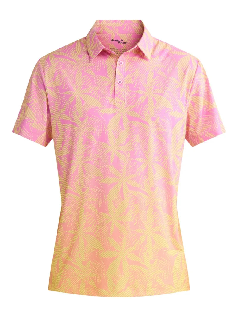 Birdie Bound Men's & Big Men's Novelty Print Golf Polo, Sizes S-5XL | Walmart (US)