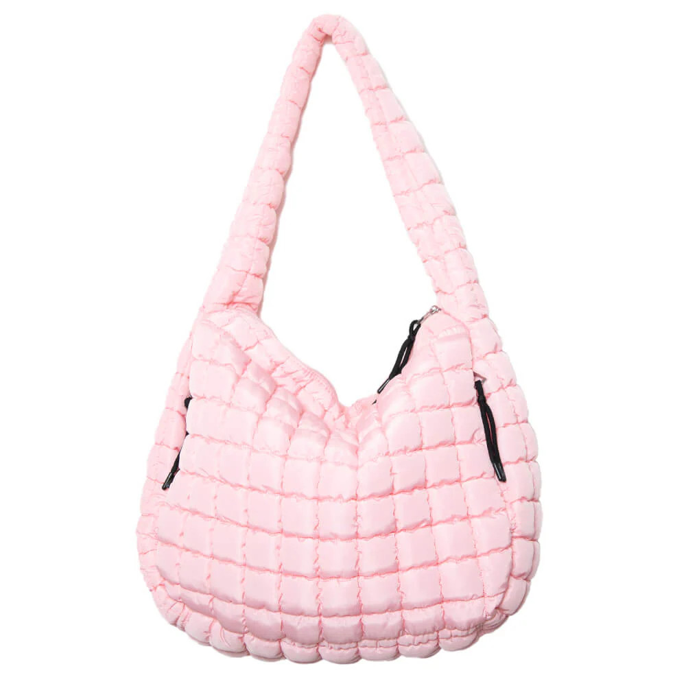 Light Pink Puffer Tote Bag | Katydid.com