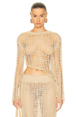 Gill Crochet Coverup Top | FWRD 