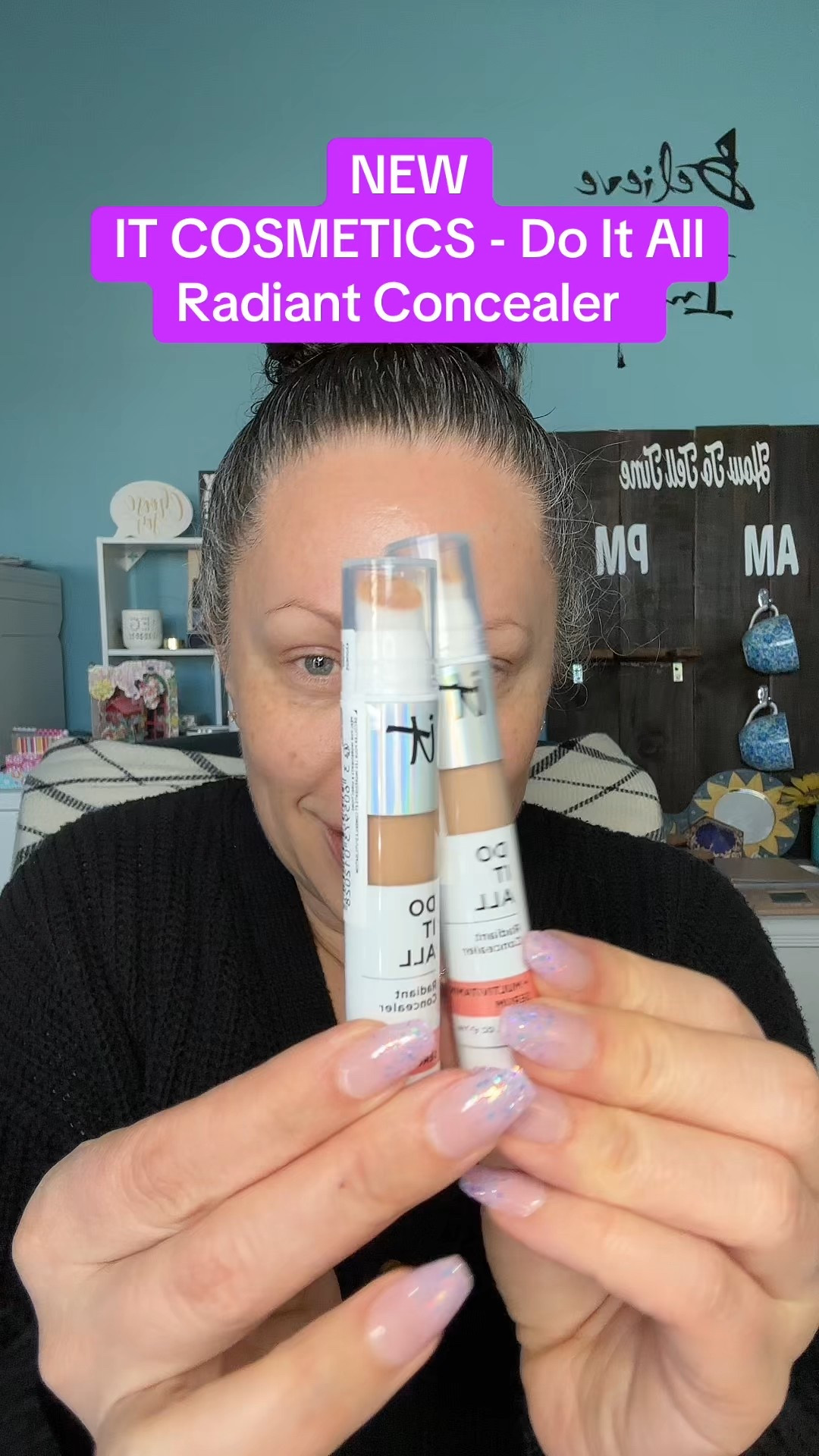 The new It Cosmetics Do It All Radiant Concealer is soooo good. With built-in skin care, and a crease  resistant formula that looks like skin. I’m in love!
Fabulous for mature skin!
#concealer #over40beauty #over40makeup #matureskinmakeup #concealerreview

#LTKBeauty #LTKOver40