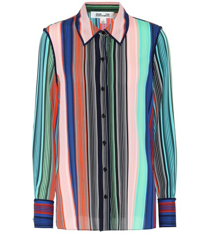 Striped silk blouse | Mytheresa (FR)