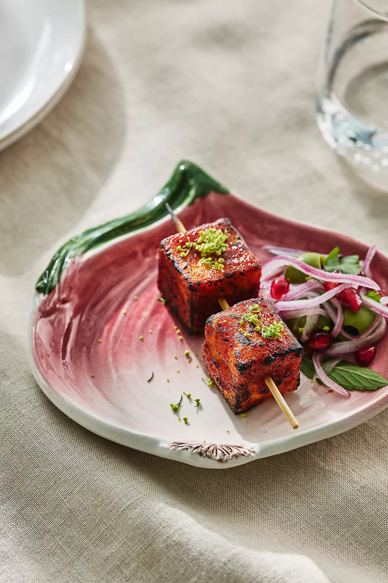 Josiana Italian Earthenware Canape Plate | Anthropologie (US)