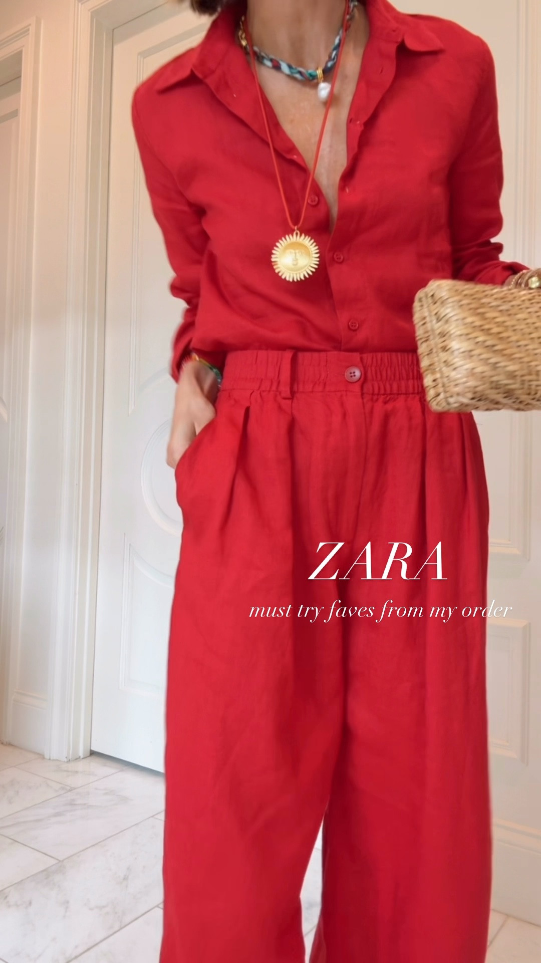 New arrivals from @Zara for summer. I'm wearing size xs/ 2 in bottoms and small in tops which fit tts