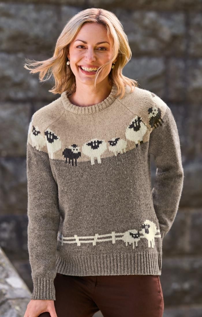 Ladies Lambswool Sheep Sweater | The House Of Bruar