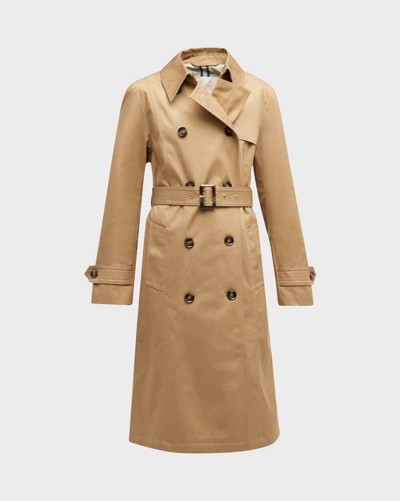 Barbour Greta Showerproof Trench Coat | Neiman Marcus