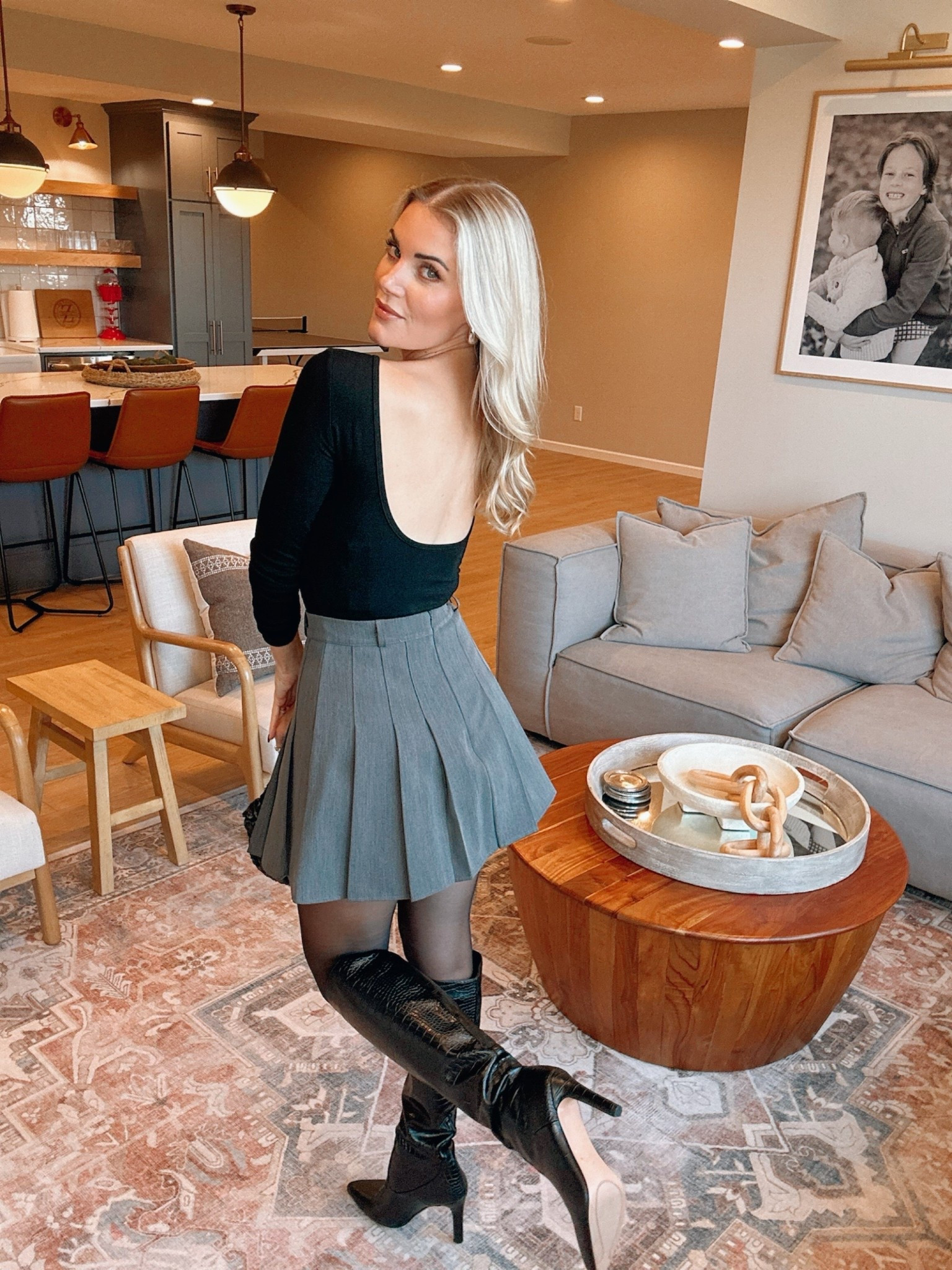 Thanksgiving outfit idea – wearing a small in this long sleeve backless top. This top has built in cups, so no need to worry about a bra! Take 12% off with code caitlinzintl_12 at check out 

#LTKSaleAlert #LTKFindsUnder50 #LTKHoliday