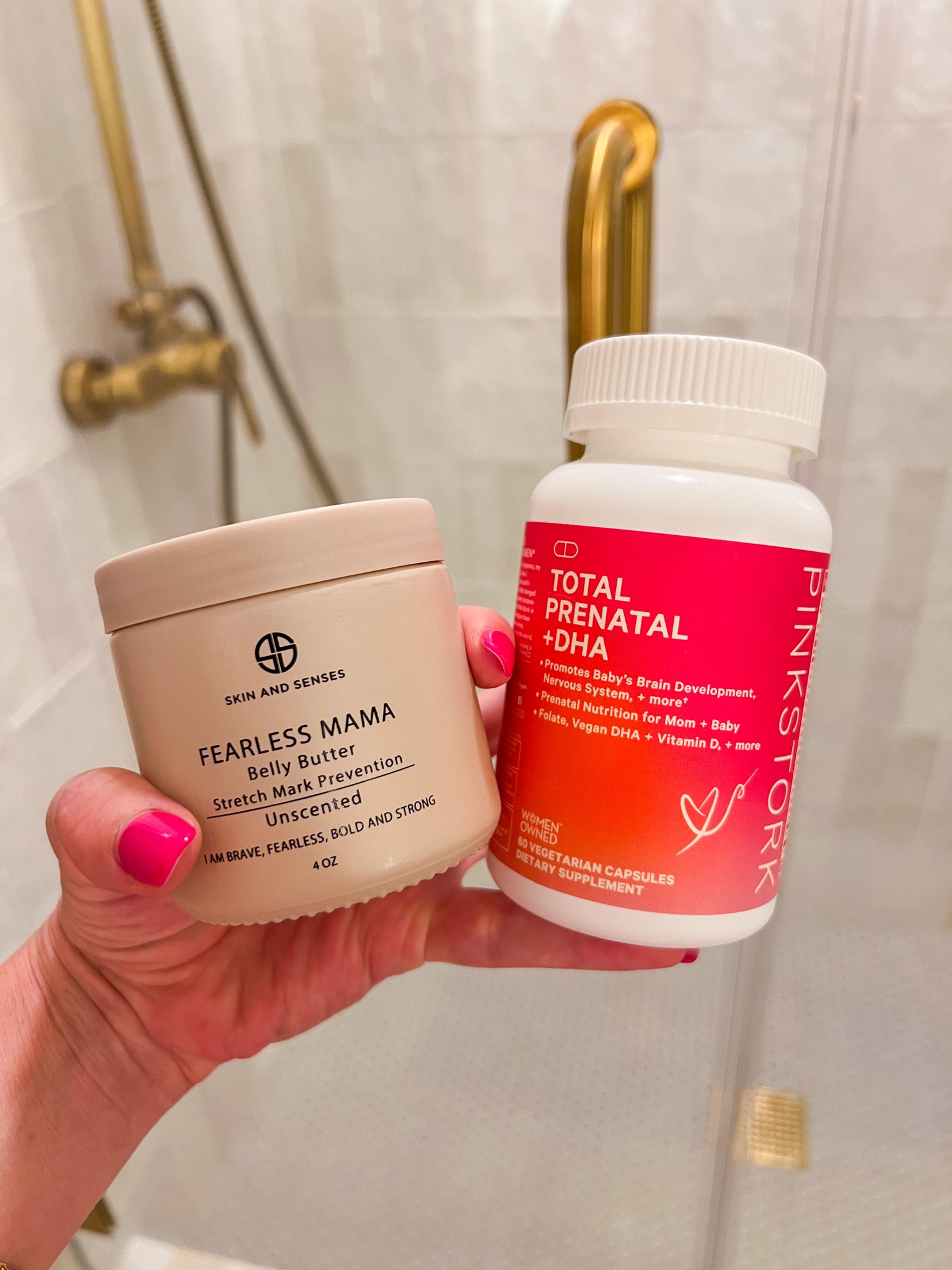 The daily line up for bump care this and last pregnancy! If it ain’t broke don’t fix it! 

#LTKbeauty #LTKbump