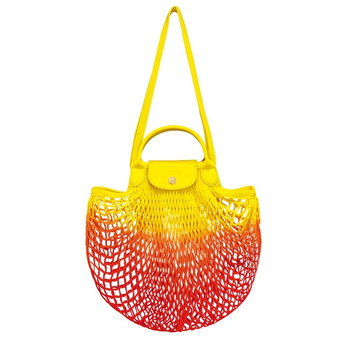 Mesh bag L Le Pliage Filet Yellow/Orange (10121HCBH85) | Longchamp US | Longchamp