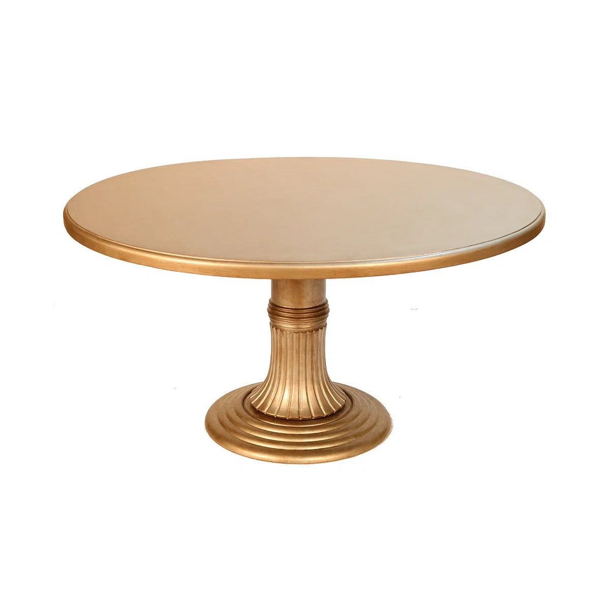 Erjon Round Spaghetti Wood Top Table | Wayfair North America