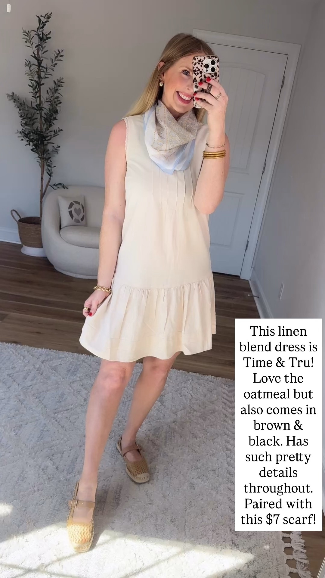Linen blend mini dress from Walmart!

#LTKmomlife #LTKootd