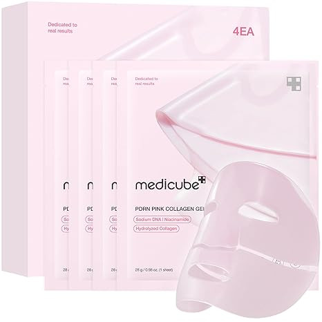 medicube Salmon DNA PDRN pink collagen jelly gel mask | overnight face mask for glass glow skin- ... | Amazon (US)