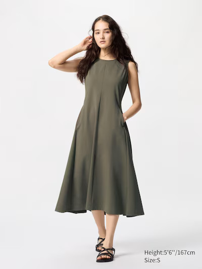 Ultra Stretch Dress (Sleeveless) | UNIQLO (UK)