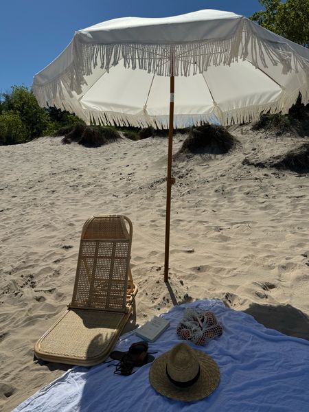 My Amazon beach essentials! 🏖️ This chair folds down, is easy to travel with, and is perfect for beach reading. Not to mention, it’s so chic! I like to use a linen flat sheet as a beach blanket because it’s extra large and easy to shake sand off. An umbrella is so nice to have for the beach and this one is a great value. A mesh bag is nice because it doesn’t trap sand as much as other bags. This straw hat is one of my all time favorite Amazon purchases. Happy beaching!

#LTKTravel #LTKSeasonal #LTKSwim