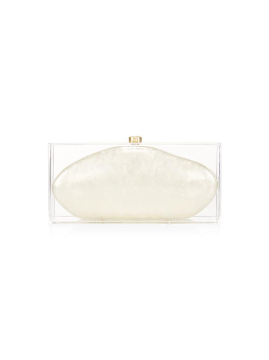 Annika Marbled Acrylic Clutch | Saks Fifth Avenue