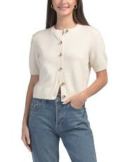 Wool Blend Pippa Short Sleeve Cardigan | TJ Maxx