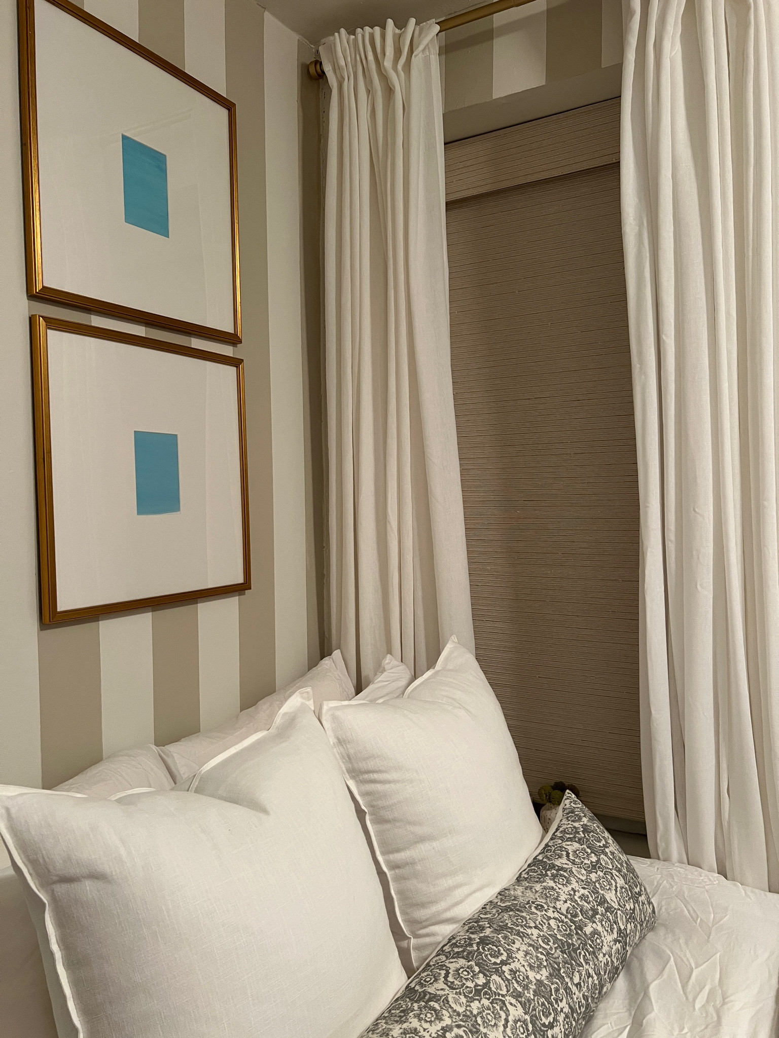 the prettiest (+ most functional) addition to our bedroom are these bamboo shades from TWOPAGES! I went with Lay in Marble White for reference 🤎 #homedecor #interiordesign #bedroommakeover #nycapartment #smallnycapartment #apartmenttour #twopagesus 

#LTKStyleTip #LTKHome #LTKFindsUnder100