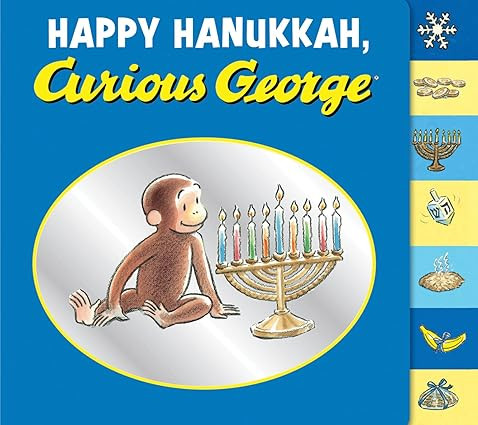 Happy Hanukkah, Curious George tabbed board book | Amazon (US)