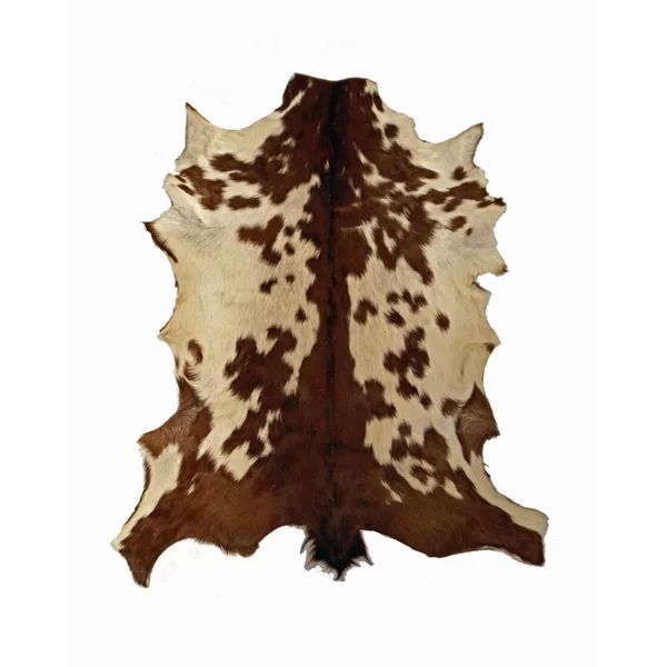 One-of-a-Kind Hand-Knotted New Age 1'10" X 2'10" Leather Area Rug in Brown/White | Wayfair North America