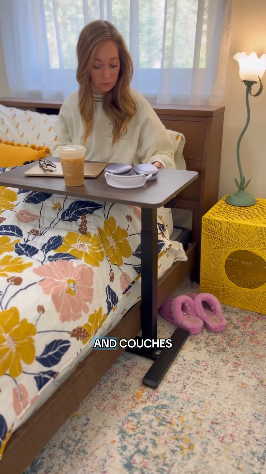 rolling adjustable table desk, work from home essentials, office decor 

#LTKHome #LTKWatchNow #LTKFindsUnder100