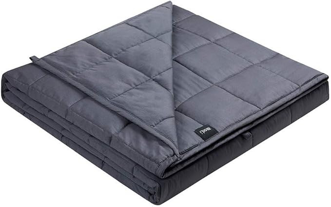 ZonLi Cooling Weighted Blanket 15 lbs(48''x72'', Twin Size, Grey), Cooled Weighted Blanket for Ad... | Amazon (US)