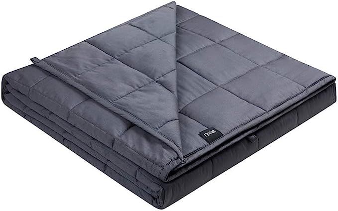ZonLi Cooling Weighted Blanket 15 lbs(48''x72'', Twin Size, Grey), Cooled Weighted Blanket for Ad... | Amazon (US)