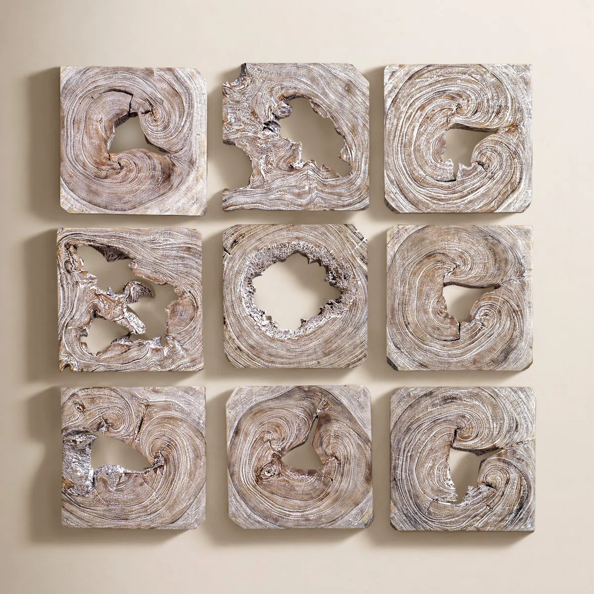Handmade Rustic Abstract Wall Decor on Solid Wood | Wayfair North America