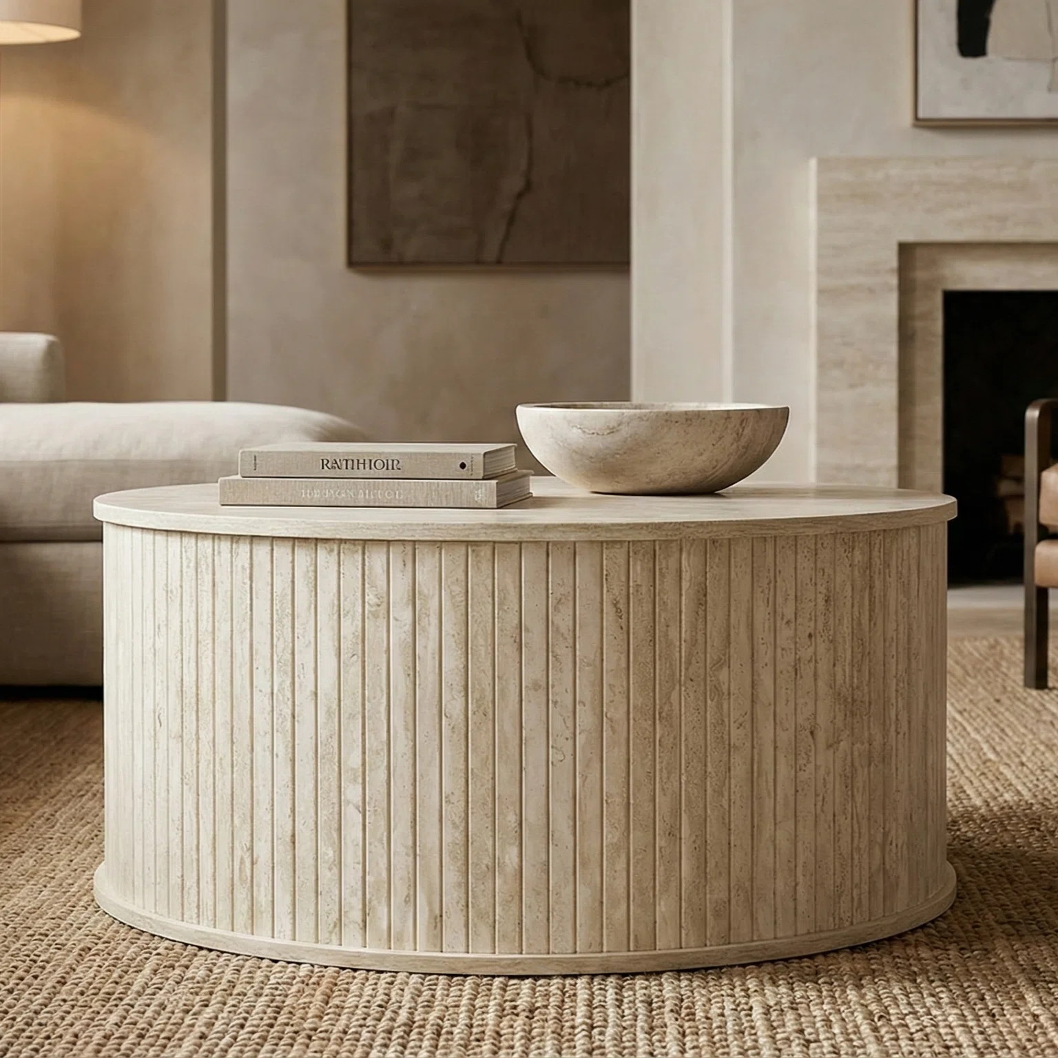 Aurel Modern Fluted Round Living Room Coffee Table | Wayfair North America