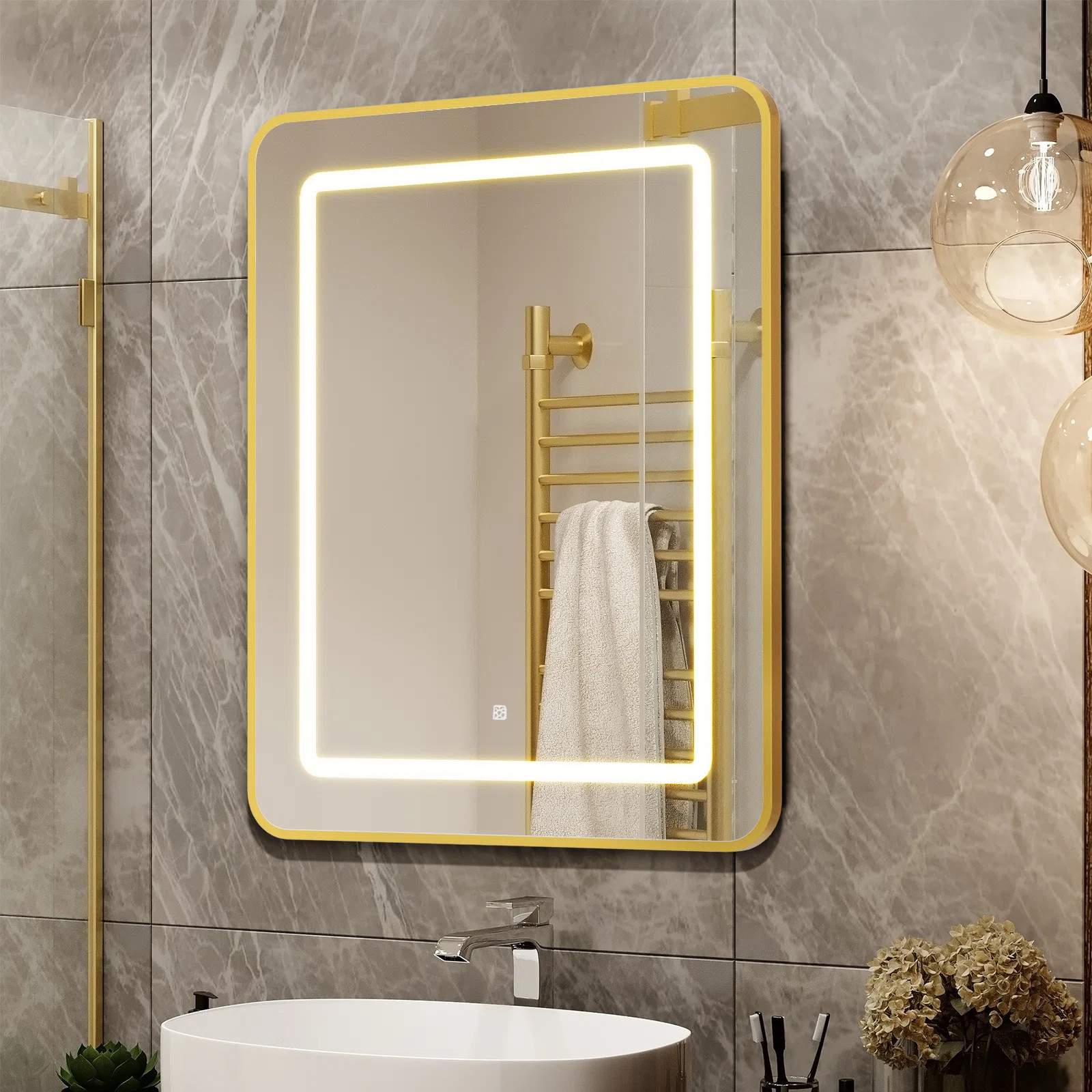 W H Framed Medicine Cabinet Mirror Fixed | Wayfair North America