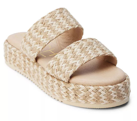 Beach by Matisse Jute Platform Sandal -  Borderline - QVC.com | QVC