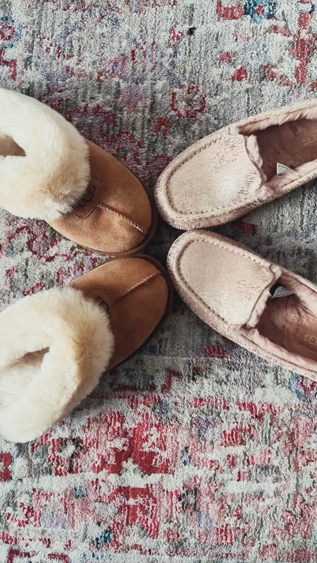 I live in Ugg slippers! It was time to throw out my old and get a new pair…or two! I love the Ansley moccasin style and this rose gold color stole my heart but I also wanted to try the trending Coquette slip ons. Love them both equally 🩷

#LTKVideo #LTKGiftGuide #LTKSeasonal