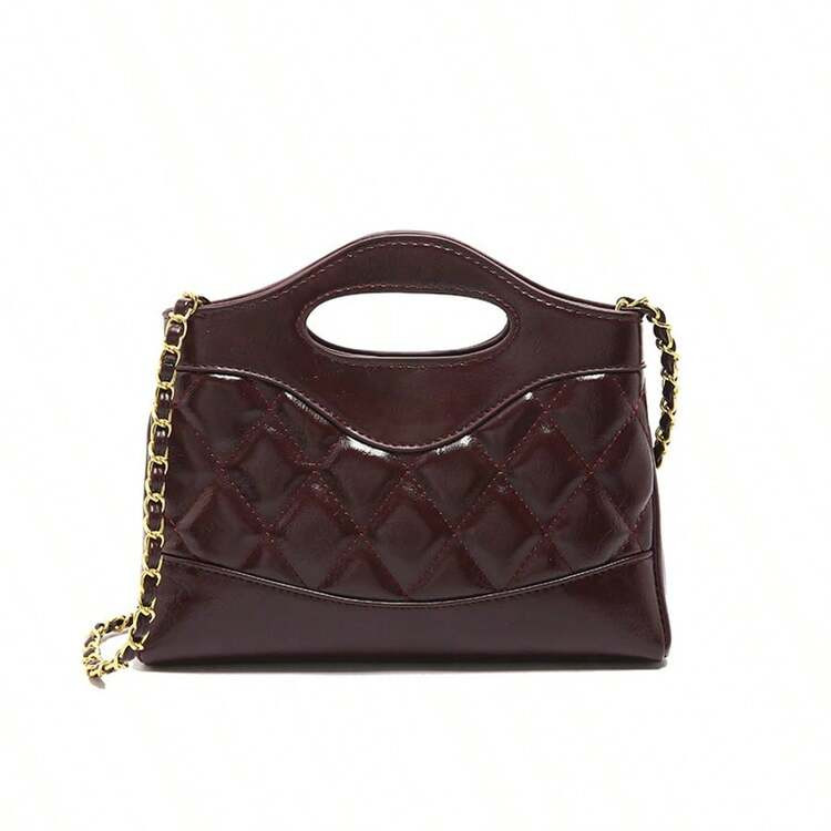 Leichte Luxustasche Für Damen 2025 High-End-Umhängetasche Mit Diamantkette Koreanische Version Nischendesign High-End-Umhängetasche | SHEIN