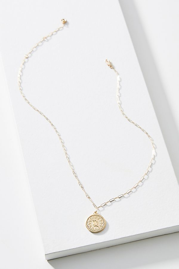 Zodiac 24K Gold-Plated Coin Necklace | Anthropologie (US)