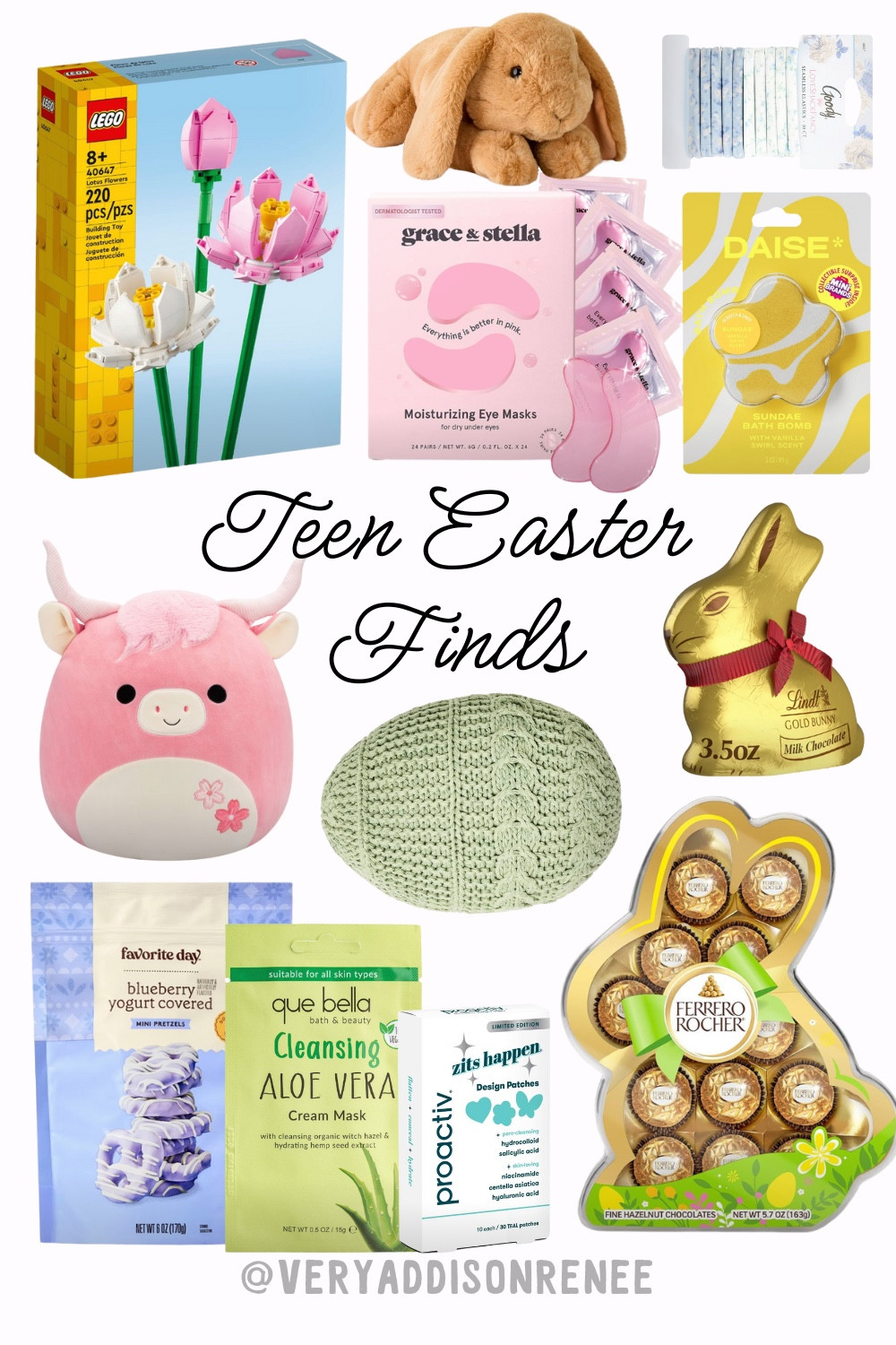 Check out this Easter #LTKGiftGuide for your teen girl! I went for a more pastel spring vibe for this Bunny basket! 🌼🐇 Make sure to check out my profile for more inspo and follow for more!!





Easter, Easter basket, gift guide, teen girls, teen girl gift, Easter gifts, Easter gift, Easter gifts for teens, teen girl gift guide, target gifts, Easter crafts, holiday gifts, Easter basket ideas, gift basket, target finds, target Easter finds, teen girl gift, tween gift, teen girl gift guide, tween gifts, tween gift guides, chocolate bunny, Lego, skincare, face mask, eye mask, Amazon finds

#LTKSeasonal #LTKU #LTKKids