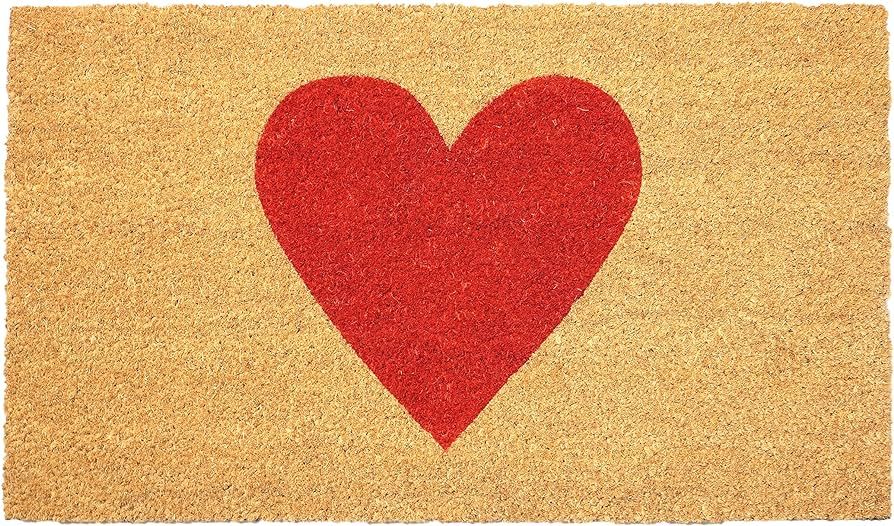 Calloway Mills Madison Heart Doormat (Red, 17" x 29") | Amazon (US)